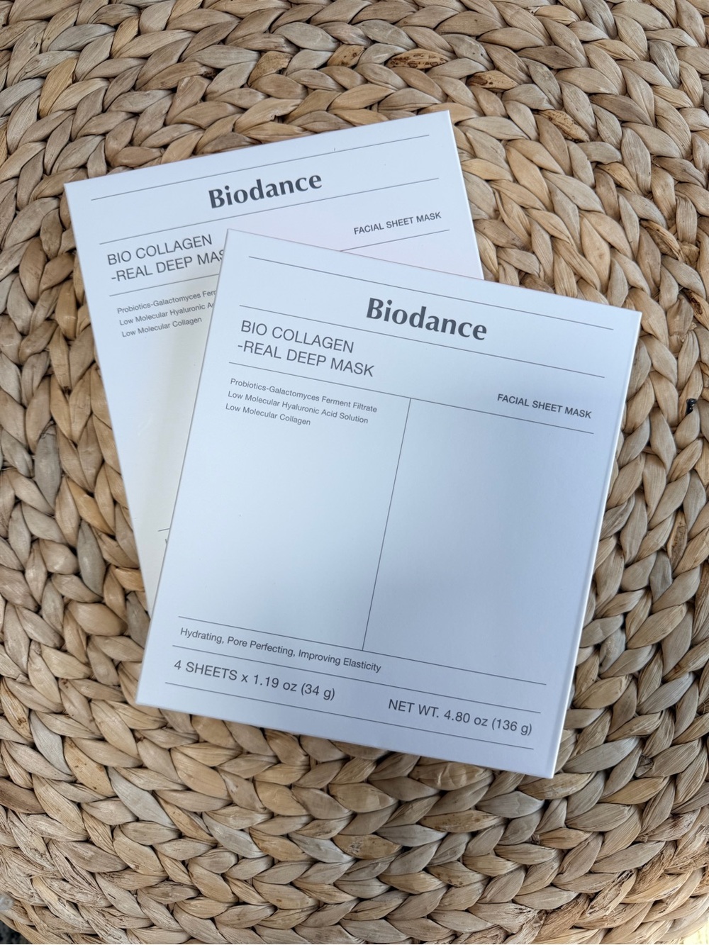 NIB Biodance Korean Skincare Bio Collagen Real Deep Masks (2 pk- 8 masks total)